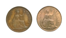GRAN BRETAGNA  - 1937 e 1947 - 2 monete 1 PENNY Giorgio V