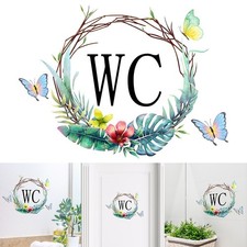 Targa WC romantica in PVC