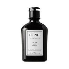 Shampoo per capelli naturali, colorati o decolorati. DEPOT no.110 Black 250ml