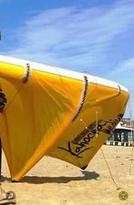 Kitesurf - Vela, barra