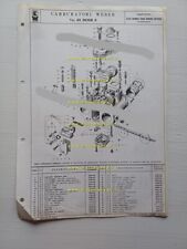 Weber carburatore 45 DCOE 9 Alfa Romeo 2600 Sprint-Spider 1966 catalogo ricambi