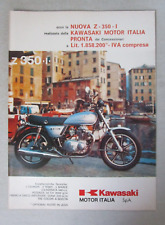 MOTOSPRINT979-PUBBLICITA'/ADVERTISING-1979-KAWASAKI-NUOVA Z 350 I-1 FOGLIO-USATO