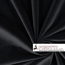 TESSUTO STOFFA VELLUTO SOFT NERO VENDITA AL METRO / ALTO CM 145  ALTA QUALITA'