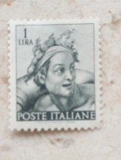 Francobollo 1 lira italiana 1961 nuovo raro