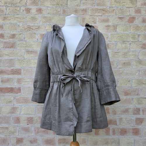Giacca lino zara taglia - lino,