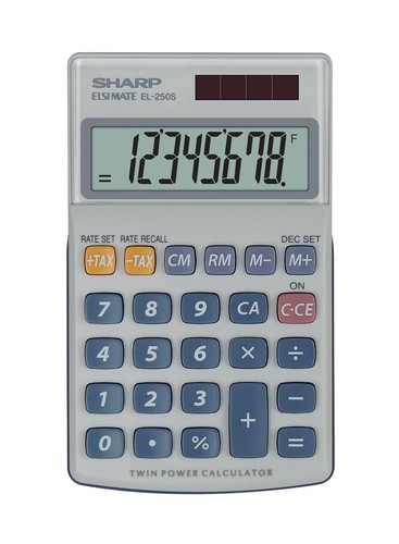 Sharp 250 calcolatrice - sharp,