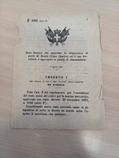 DECRETO REGNO PORTO DI ROSETO