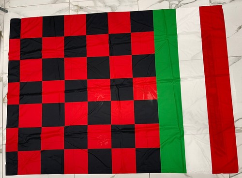 Bandierone scacchi rossonero - bandierone,