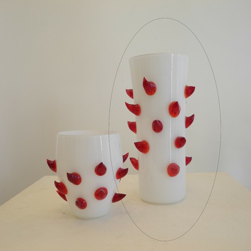 Voluttà vaso bianco alto - vaso,