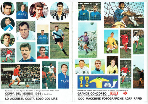 1966 foglio figurine tip - 1966,