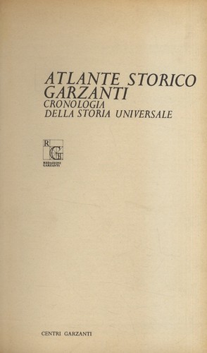Atlante storico garzanti - atlante,