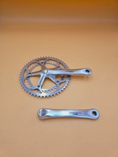 Set pedivelle Shimano 600 FC-6400 52/39 denti 170 mm tricolore crank vintage
