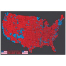 Poster Mappa Elezioni Trump