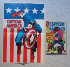 CAPITAN AMERICA n° 27 CON MANIFESTO POSTER CORNO PIU' CHE OTTIMO NO RESA 