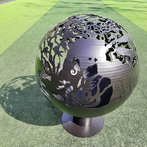 Fuoco sfera mondo - sfera, 20"