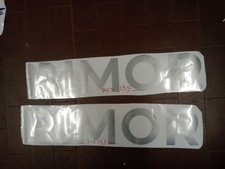 adesivi scritta camper rimor nuova due elementi 70 x 13,5 cm grigio silver