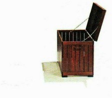 CASSAPANCA BAULE IN LEGNO MASSELLO PORTAOGGETTI BIANCHERIA PORTALEGNA