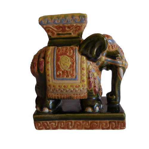 Elefante scultura ceramica - in,