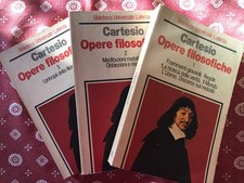 CARTESIO OPERE FILOSOFICHE  BIBLIOTECA UNIVERSALE LATERZA - 1986 VOLL. 1, 2 e  3