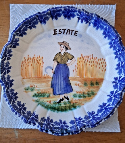 Antico piatto ceramica - antico,
