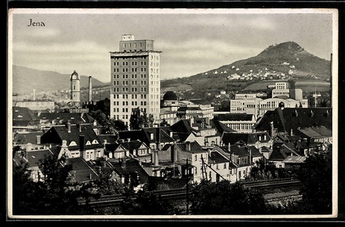 Jena vista della città con - della,