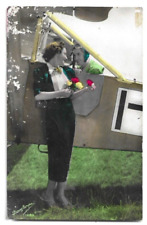 CARTOLINA MILITARE ,REGIA AVIAZIONE - AEREO - BROMOSTAMPA  - WW1 - ABRASA