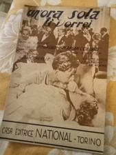 Un'ora sola ti vorrei canzone tango spartito musicale d'epoca canto o mandolino