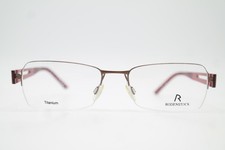 Occhiali Rodenstock R 4890 Titanium Bronzo Rosso Argento Halbrand Montatura Neu