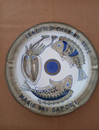 Piatto ceramica solimene - piatto,