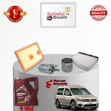 KIT TAGLIANDO 4 FILTRI E OLIO VW CADDY ALLTRACK 1.4 TGI 81KW 110CV DAL 2015 ->