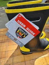 FIRE-DEX FDXR100-10 Stivali antincendio adatti alle scarpe, 10 uomini, 12 donne, acciaio, PR