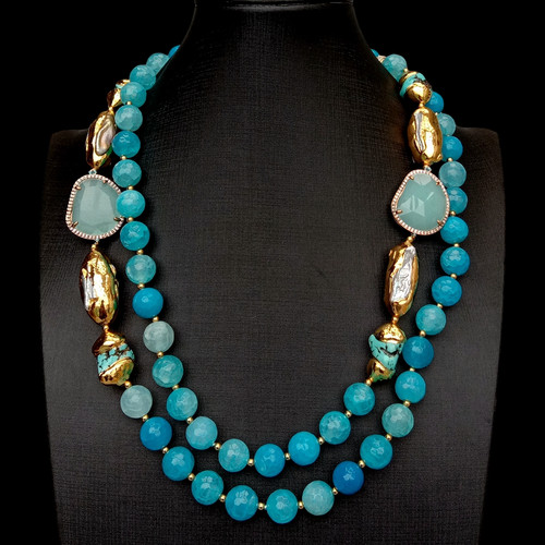 Collana cristallo perla - collana,