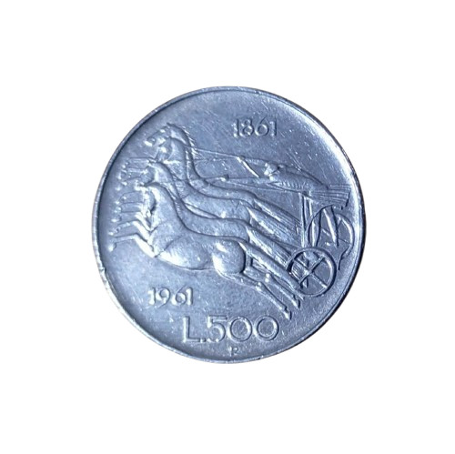 Moneta 500 argento - in, rara