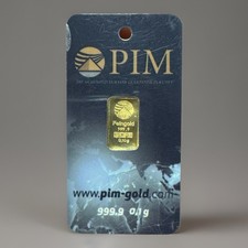 0.10g LINGOTTO ORO PURO 24K 999 FEIN GOLD BLISTER