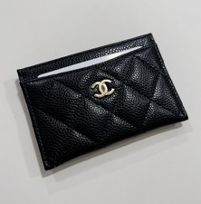 Chanel card holder - chanel, black