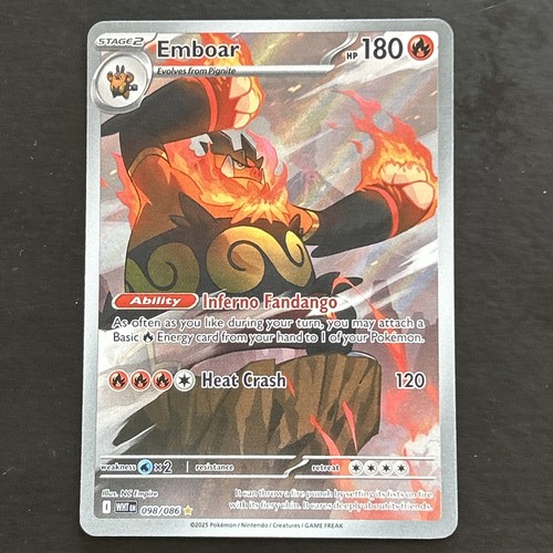 Carta pokemon rara emboar - carta,