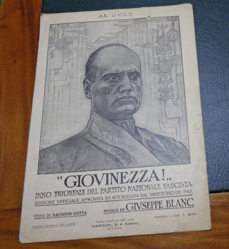 Spartito mussolini - spartito,