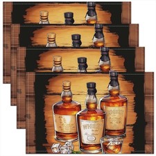 Set 4 Tovagliette Whisky,Bar
