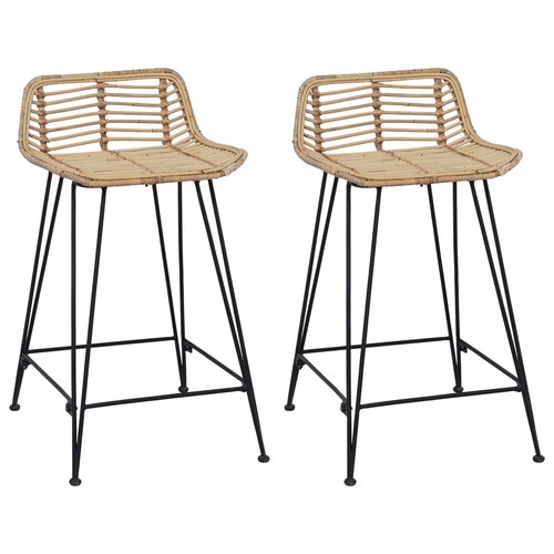 Sgabello bar pcs rattan - rattan, e