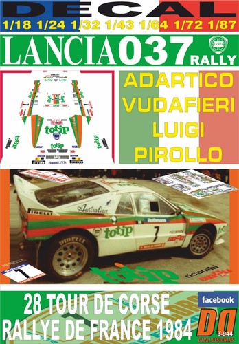 Decal lancia 037 - decal,