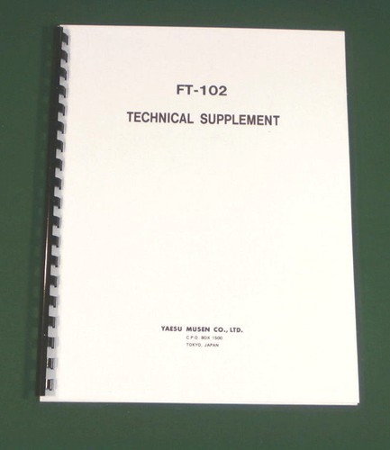 Yaesu 102 manuale tecnico - yaesu,