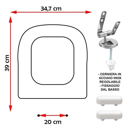 Sedile copriwater compatibile - sedile,