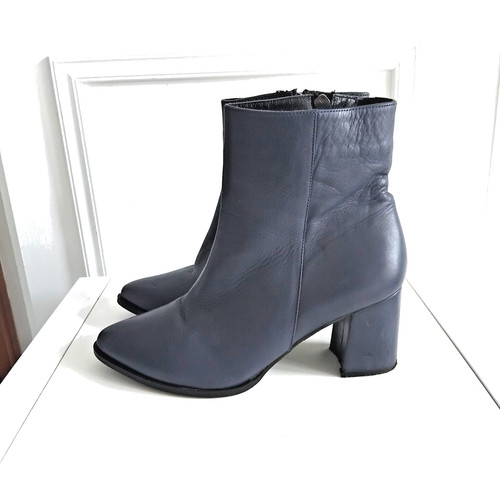 Stivaletti vintage blu vera