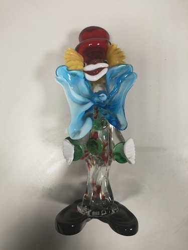 Statuina clown vetro - clown, in