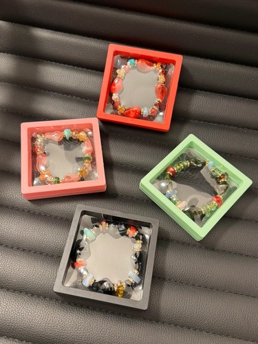 Lotto bracciali con perline - con,