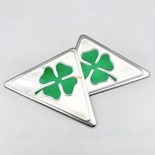 2x For ALFA ROMEO Quadrifoglio Verde Quadrifoglio Emblema Alfa 147 156 166 159 GT!