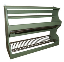 Piattaia in legno colore verde