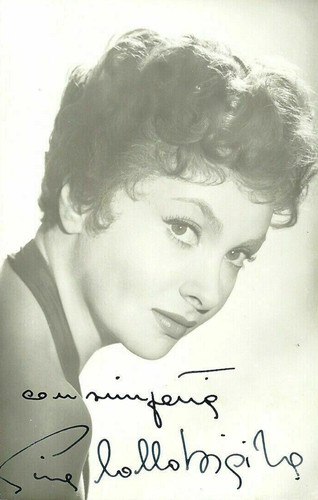 Gina lollobrigida autografo - lollobrigida,