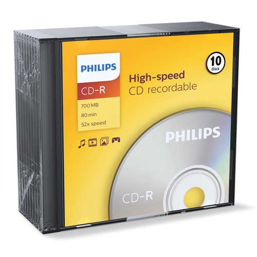 Philips cdr custodia - cdr-80, (52x)