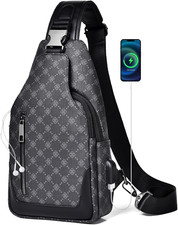 Zaino Monospalla Uomo Pelle